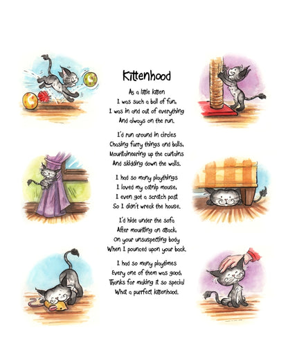 Matisse the Cat's Kittenhood, curious adventure poem. From the second book in the Matisse the Cat Tickly Tales series.