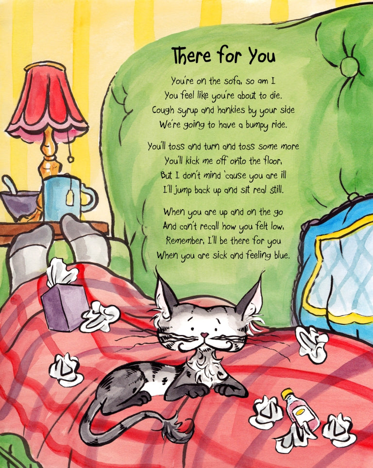 Matisse the Cat's There for You curious adventure poem. From the Matisse the Cat Tickly Tales series.