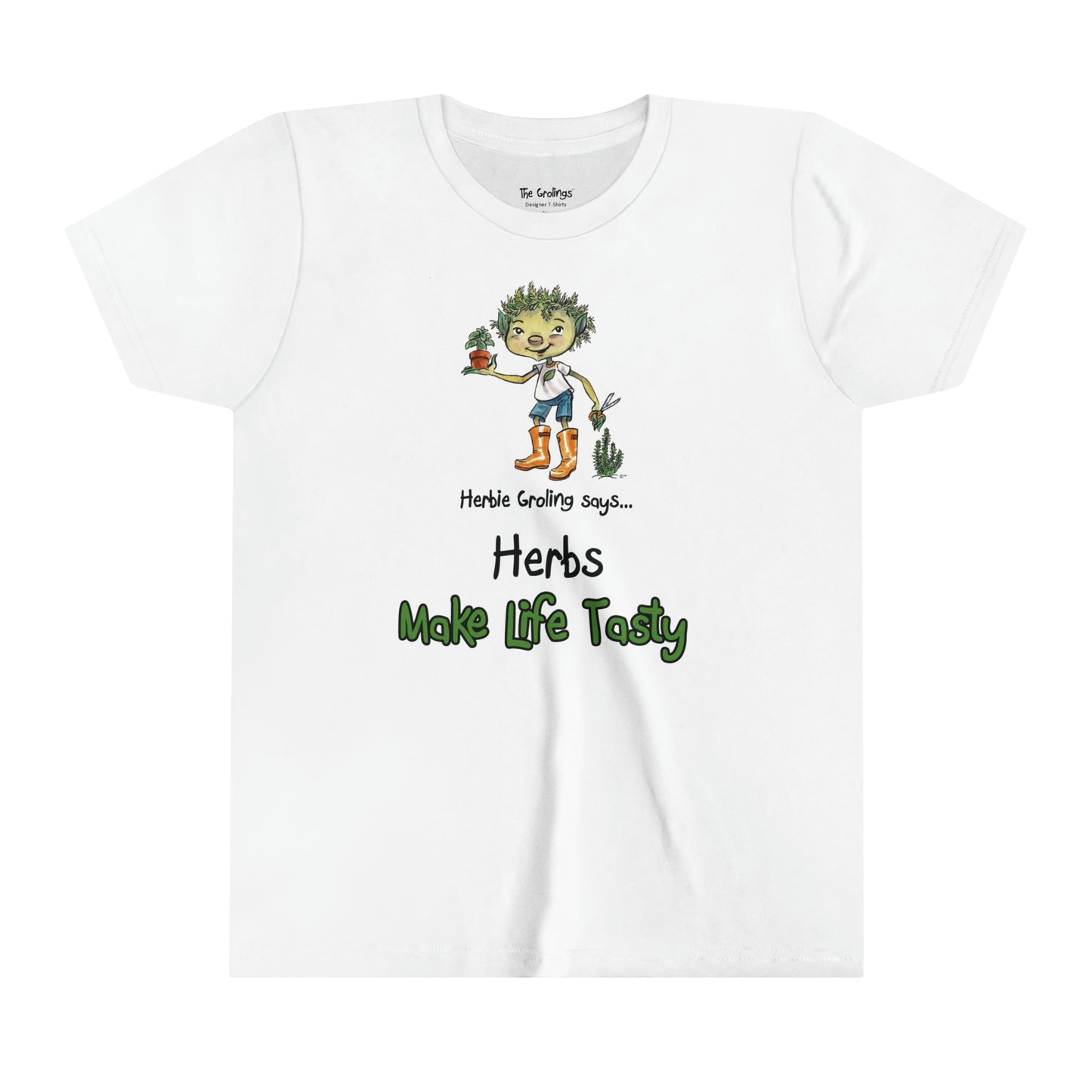 USA Herbie Groling Herbs Make Life Tasty Designer Kids T-Shirt